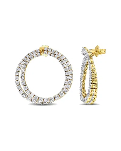 Diamond Select Cuts 14k 3.73 Ct. Tw. Diamond Double Circle Earrings