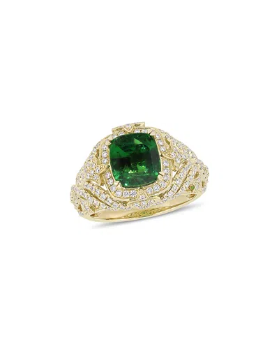 Diamond Select Cuts 14k 3.84 Ct. Tw. Diamond & Tsavorite Ring