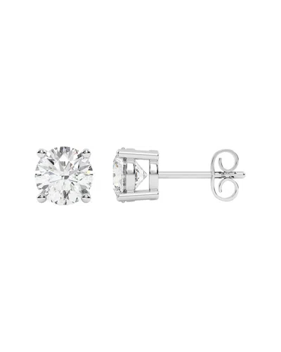 Diamond Select Cuts 14k 4.00 Ct. Tw. Diamond Earrings In Silver