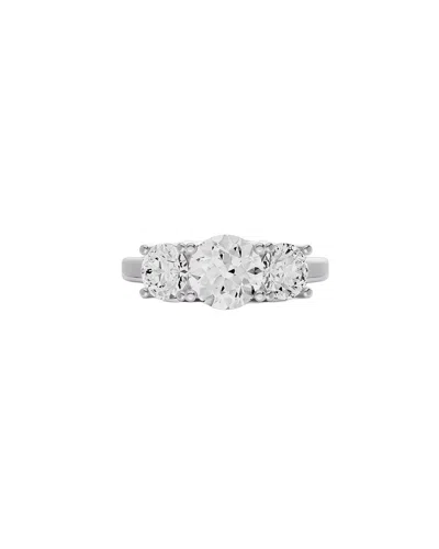 Diamond Select Cuts 14k 4.00 Ct. Tw. Diamond Ring In Silver