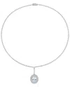 Diamond Select Cuts 14k 4.31 Ct. Tw. Diamond & Aquamarine Necklace