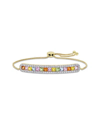Diamond Select Cuts 14k 4.38 Ct. Tw. Gemstone Bracelet In Multi