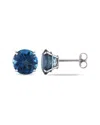 Diamond Select Cuts 14k 4.58 Ct. Tw. London Blue Topaz Earrings