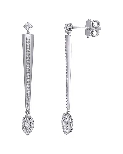 Diamond Select Cuts 14k .50 Ct. Tw. Diamond Earrings In Metallic