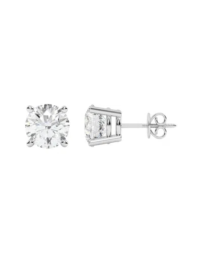 Diamond Select Cuts 14k 5.00 Ct. Tw. Diamond Earrings In Silver