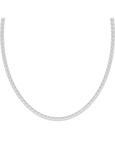 Diamond Select Cuts 14k 5.00 Ct. Tw. Diamond Pendant Necklace In Silver