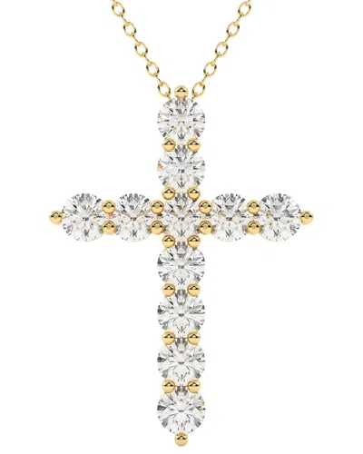 Diamond Select Cuts 14k 6.00 Ct. Tw. Diamond Pendant Necklace In Yellow
