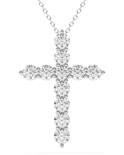 Diamond Select Cuts 14k 6.00 Ct. Tw. Diamond Pendant Necklace In Metallic