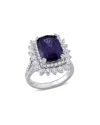 Diamond Select Cuts 14k 7.91 Ct. Tw. Diamond & Purple Spinel Cocktail Ring