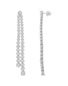 Diamond Select Cuts 14k 8.24 Ct. Tw. Diamond Graduated Linear Drop Earrings