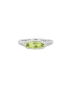 Diamond Select Cuts 14k Diamond .05 Ct. & 1.15 Ct. Peridot Ring