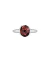 Diamond Select Cuts 14k Diamond .06 Ct. & 2.49 Ct. Garnet Ring