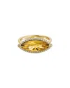 Diamond Select Cuts 14k Diamond .10 Ct. & 2.44 Ct. Citrine Ring