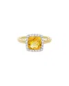 Diamond Select Cuts 14k Diamond .10 Ct. & Citrine Ring