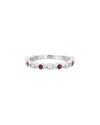 Diamond Select Cuts 14k Diamond .11 Ct. & .30 Ct. Garnet Ring