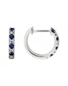 Diamond Select Cuts 14k Diamond .11 Ct. & .34 Ct. Blue Sapphire Earrings
