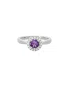 Diamond Select Cuts 14k Diamond .11 Ct. & .47 Ct. Amethyst Ring