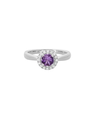 Diamond Select Cuts 14k Diamond .11 Ct. & .47 Ct. Amethyst Ring