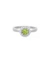 Diamond Select Cuts 14k Diamond .11 Ct. & .60 Ct. Peridot Ring
