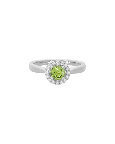 Diamond Select Cuts 14k Diamond .11 Ct. & .60 Ct. Peridot Ring