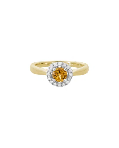 Diamond Select Cuts 14k Diamond .11 Ct. & Citrine Ring