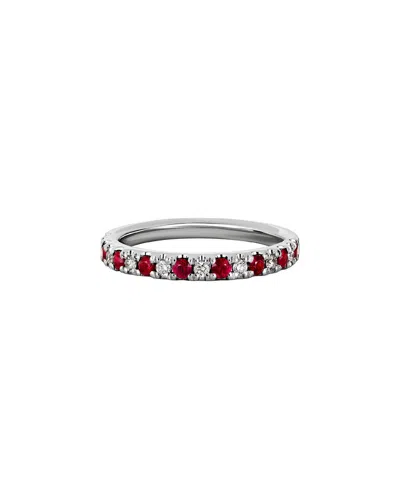 DIAMOND SELECT CUTS 14K DIAMOND .13 CT. & .40 CT. RUBY RING