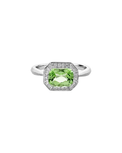 Diamond Select Cuts 14k Diamond .14 Ct. & 1.58 Ct Peridot Ring