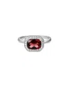 Diamond Select Cuts 14k Diamond .14 Ct. & 1.70 Ct Garnet Ring