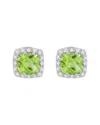 Diamond Select Cuts 14k Diamond .16 Ct. & 2.2 Ct. Peridot Earrings