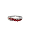 Diamond Select Cuts 14k Diamond .17 Ct. & .82 Ct. Ruby Ring