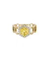 Diamond Select Cuts 14k 1.54 Ct. Tw. Diamond & Citrine Ring In Multi