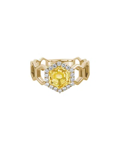 Diamond Select Cuts 14k 1.54 Ct. Tw. Diamond & Citrine Ring In Multi