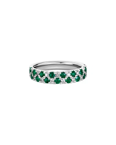 Diamond Select Cuts 14k Diamond .23 Ct. & .68 Ct. Emerald Ring