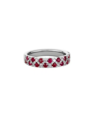 DIAMOND SELECT CUTS 14K DIAMOND .23 CT. & .77 CT. RUBY RING