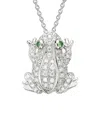 Diamond Select Cuts 14k Diamond .24 Ct & .02 Tsavorite Necklace