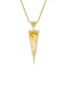 Diamond Select Cuts 14k Diamond .30 Ct. & 2.38 Ct. Citrine Necklace