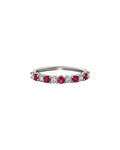 Diamond Select Cuts 14k Diamond .32 Ct. & .45 Ct Ruby Ring