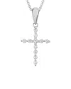 Diamond Select Cuts 14k 0.11 Ct. Tw. Diamond Cross Necklace