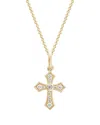 Diamond Select Cuts 14k Diamond Cross Necklace