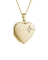 Diamond Select Cuts 14k 0.01 Ct. Tw. Diamond Heart Locket Necklace