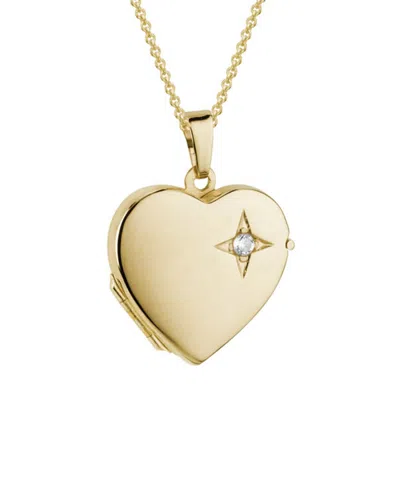 Diamond Select Cuts 14k 0.01 Ct. Tw. Diamond Heart Locket Necklace