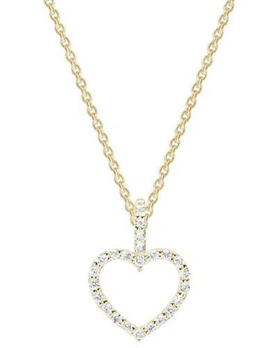 Diamond Select Cuts 14k 0.90 Ct. Tw. Diamond Heart Necklace In Gold