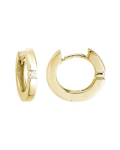 Diamond Select Cuts 14k Diamond Hoops 0.07 Ct. In Transparent