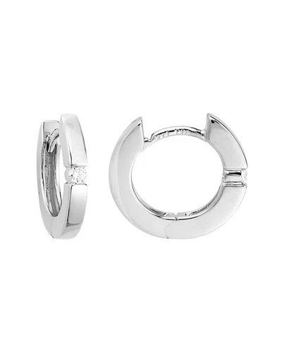 Diamond Select Cuts 14k Diamond Hoops .07 Ct. In Transparent
