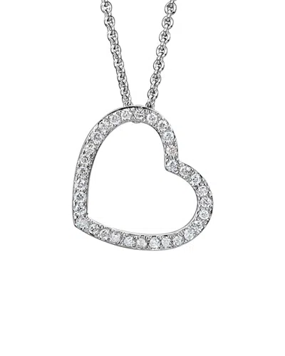 Diamond Select Cuts 14k Diamond Necklace 0.10 Ct. In Transparent