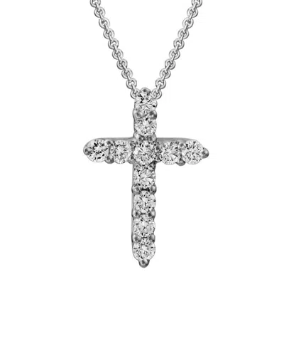 Diamond Select Cuts 14k Diamond Necklace 0.26 Ct. In Silver