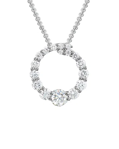 Diamond Select Cuts 14k 0.47 Ct. Tw. Diamond Necklace In Metallic