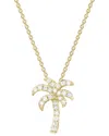 Diamond Select Cuts 14k 0.13 Ct. Tw. Diamond Palm Tree Necklace