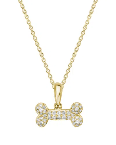 Diamond Select Cuts 14k Diamond Pendant Necklace 0.12 Ct. In Gold