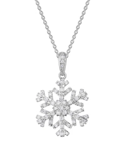 Diamond Select Cuts 14k Diamond Pendant Necklace .16 Ct. In Transparent